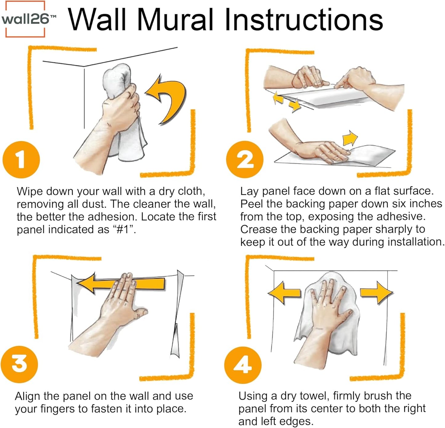 Removable Wall Mural Self-Adhesive Large Wallpaper / 66 x 96 / Artwork - D486
