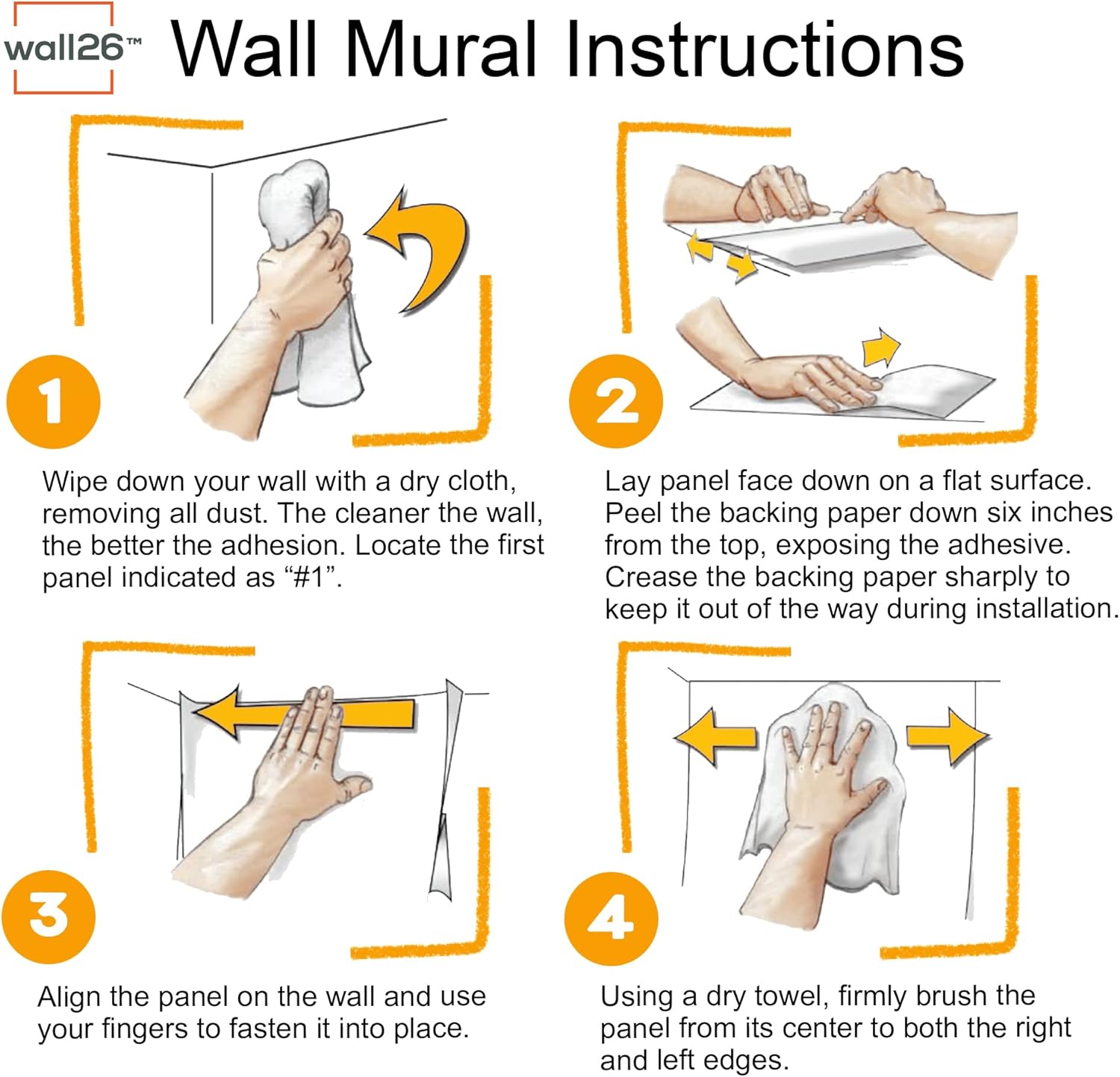 Removable Wall Mural Self-Adhesive Large Wallpaper / 66 x 96 / Artwork - D486