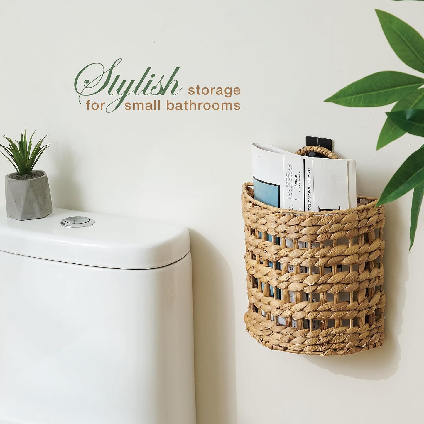 Woven Wall Baskets for Storage / Set of 2
