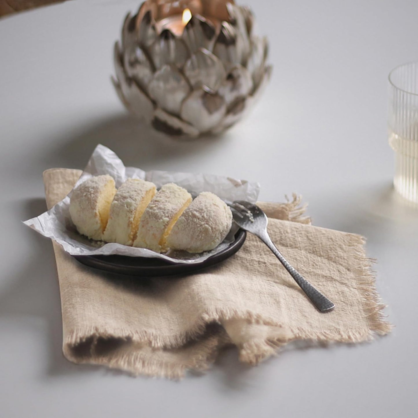 Handmade Cloth Napkins 100% Cotton Napkins with Fringe，Delicate Handmade Cloth Napkins for Dinners, Parties, Weddings