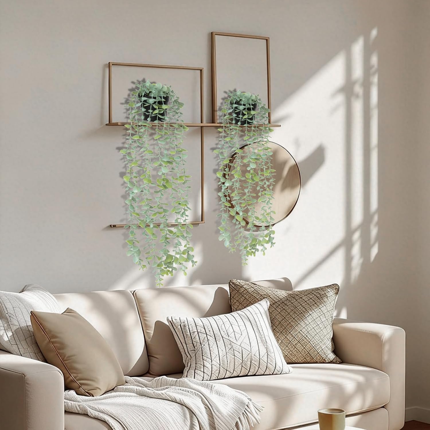 Artificial Potted Plants Eucalyptus / Set of 2