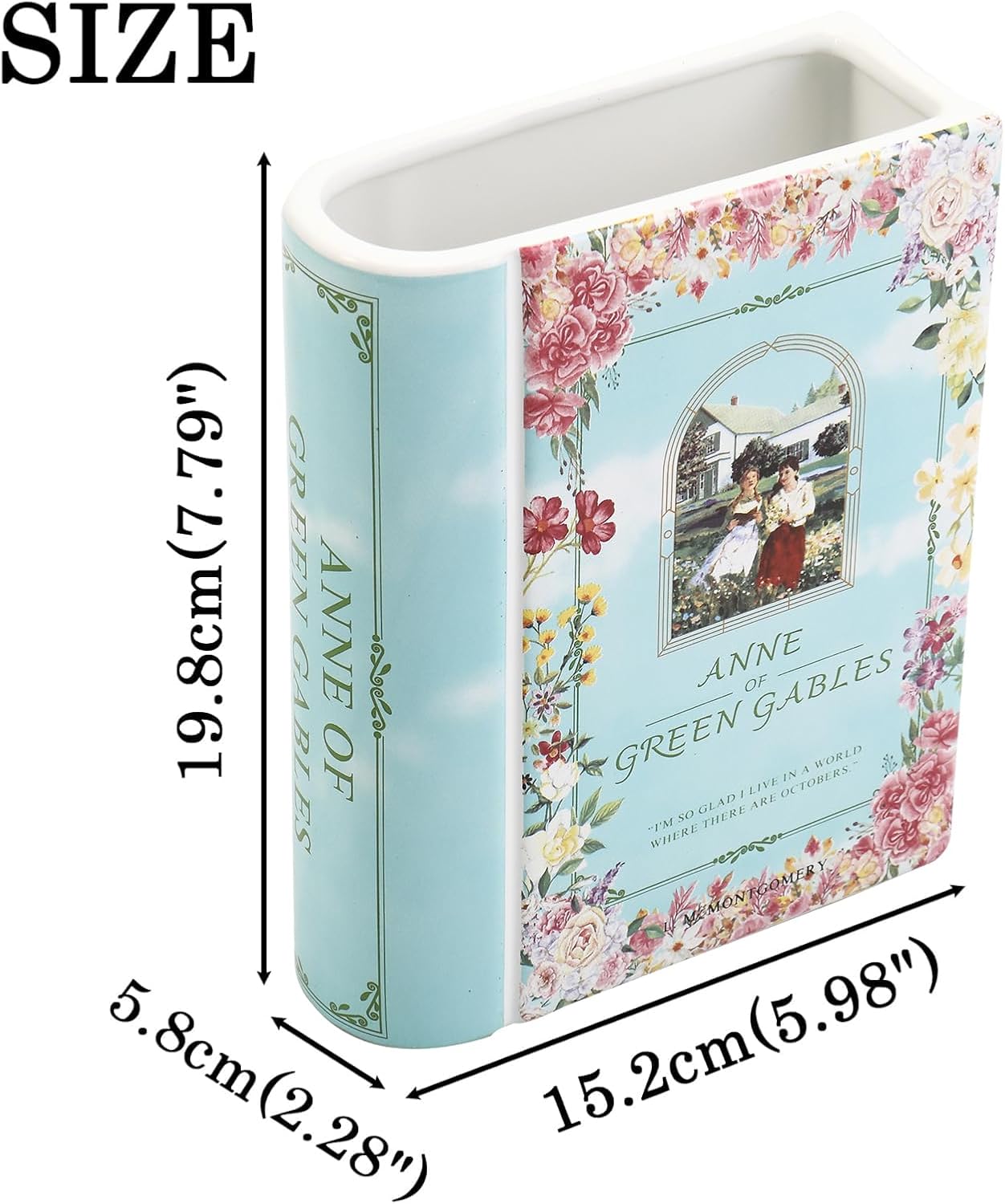Ceramic Book Vase / Anne / Ceramic-8