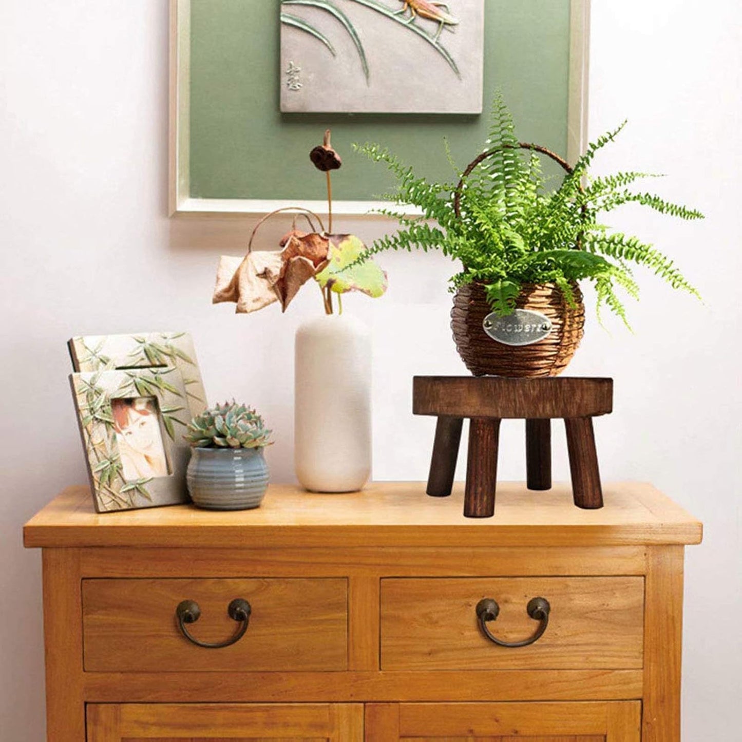 Mini Wooden Stool Display Stand / S+S / Brown