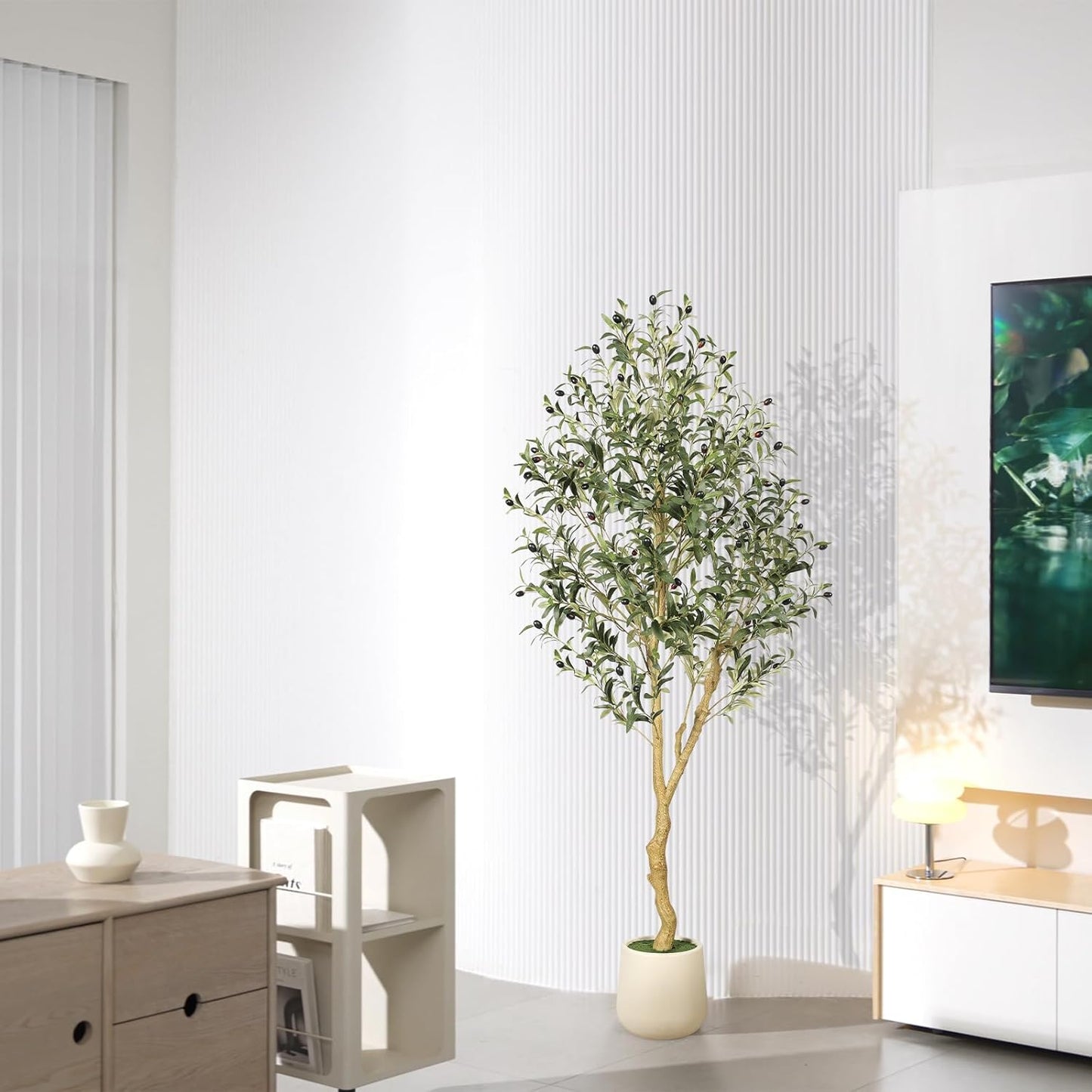 Artificial Plant / Planter / 6ft / Natural / 6 Inch