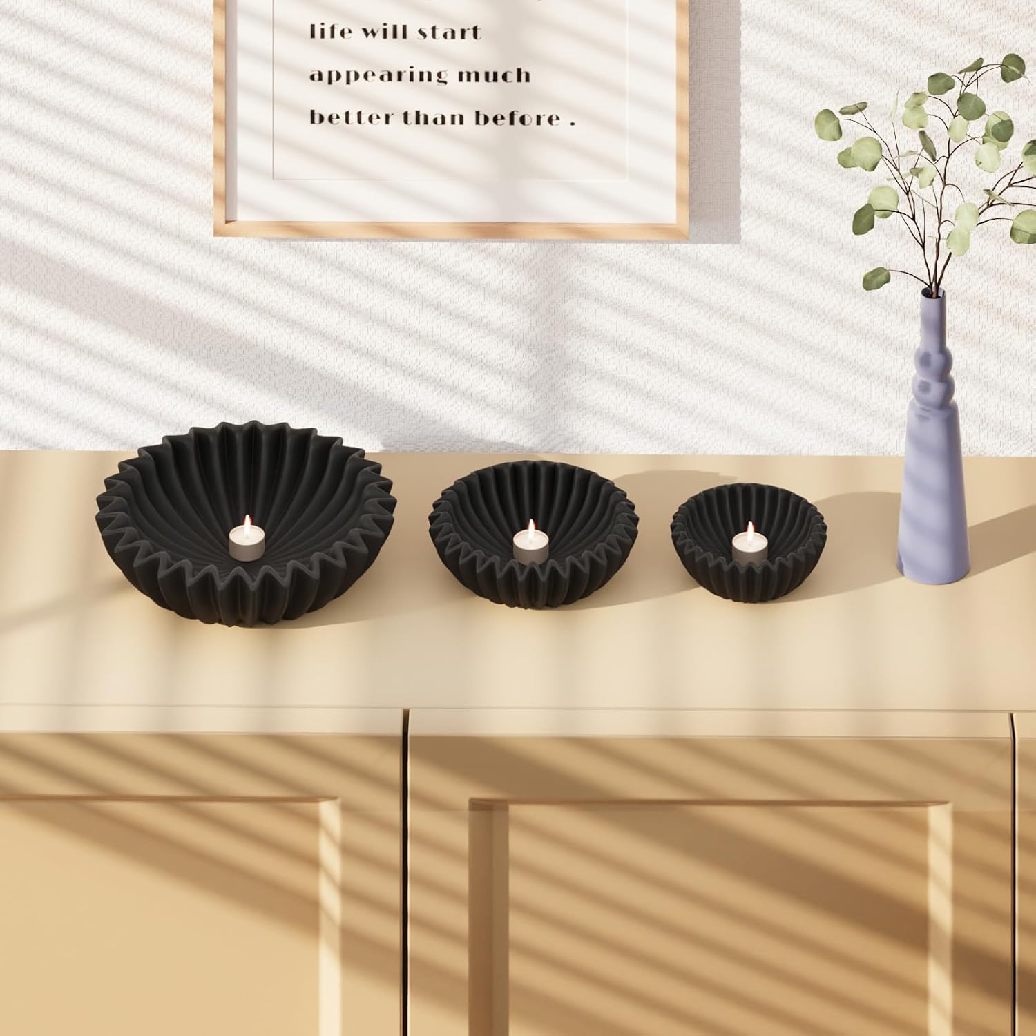 Small Ceramic Bowl Decorative Bowl / 6 Inches / Black