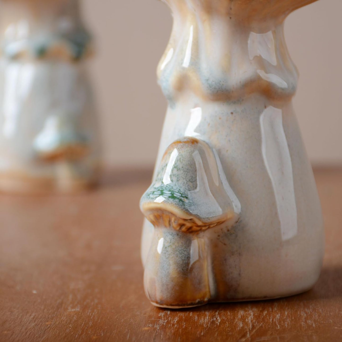 Mushroom Statue Decor Fairy Garden Sculpture Figurine Home Gift Art / 7.1 Inch
