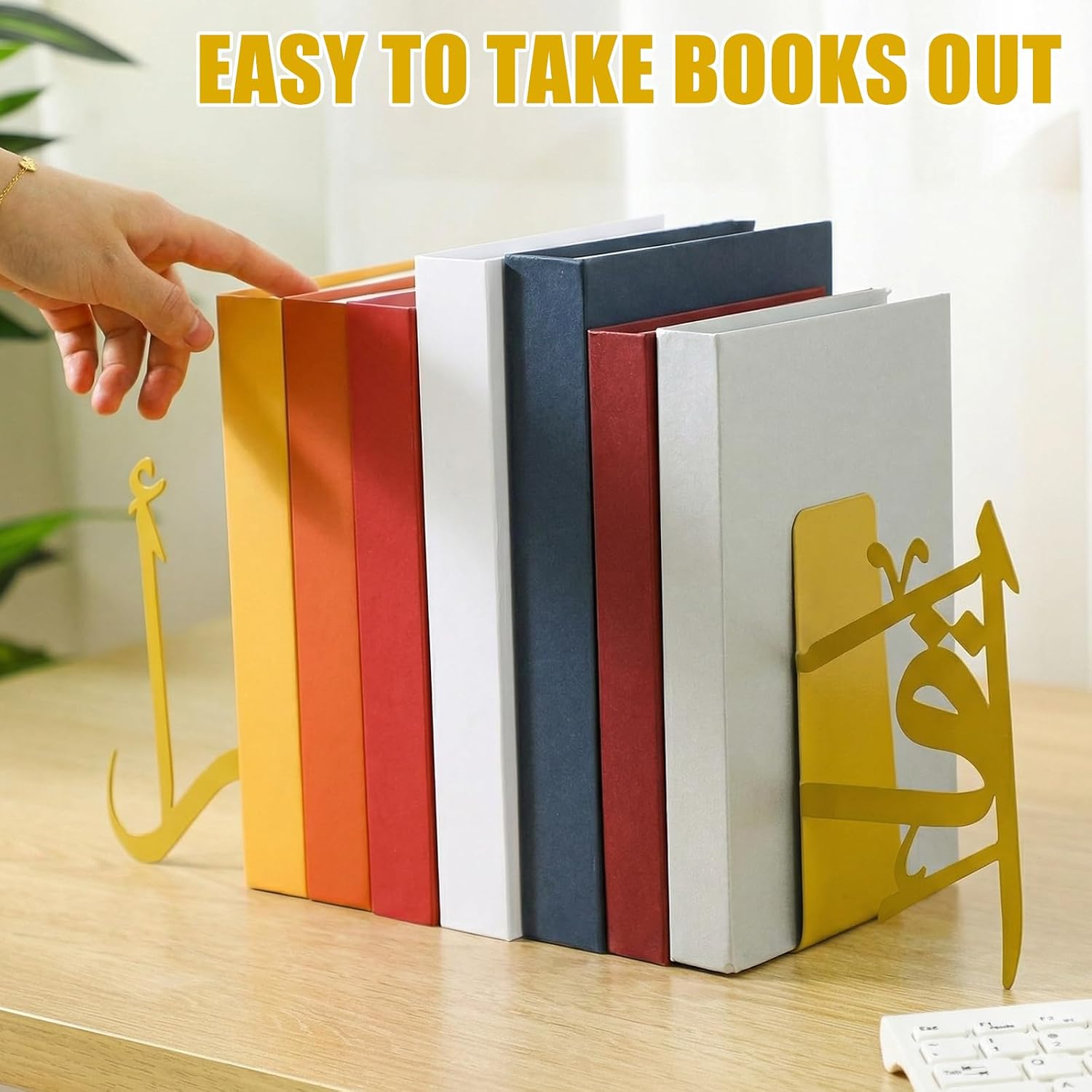 1 Pair Arabic Metal Bookend Decorative Arabic Metal Bookend Ramadan Book End Eid Book / IQRA / Gold