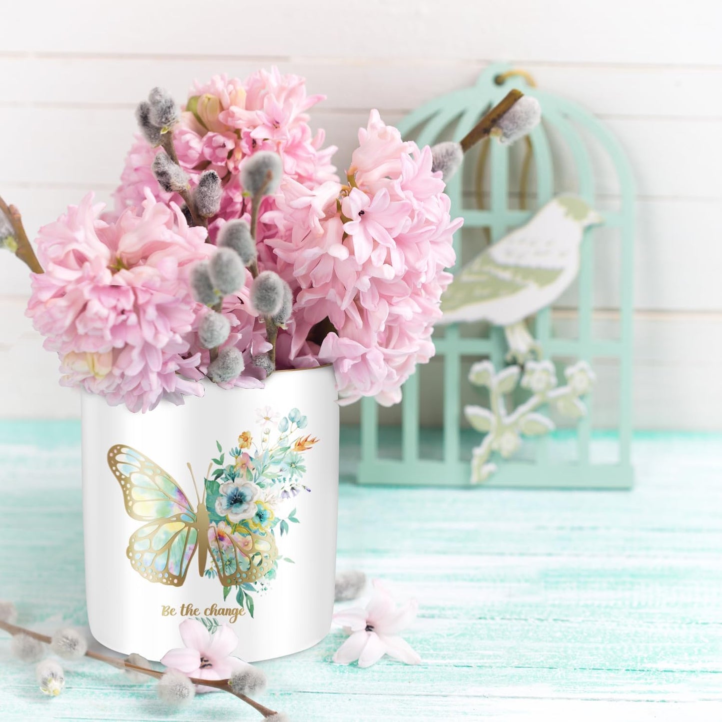 Simple&Modern Style Makeup Organizer / Butterfly Pattern