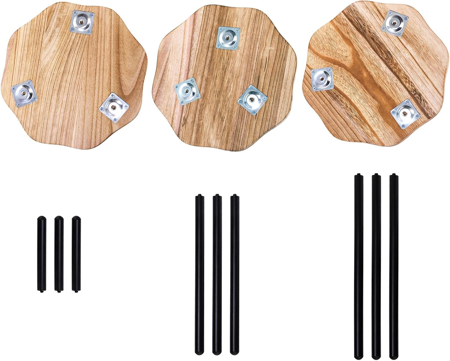Wooden Mid Century Plant Stand Tall Plant Table Plant Holder Plant Riser for Flower / Set of 3