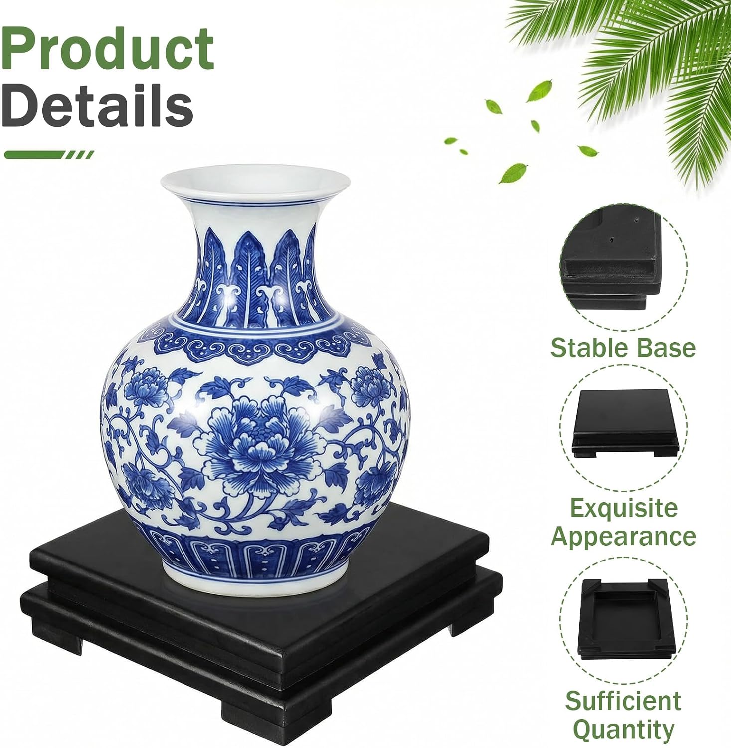 Square Wooden Display Stand / 6.7 x 6.7 x 2 / Set of 2
