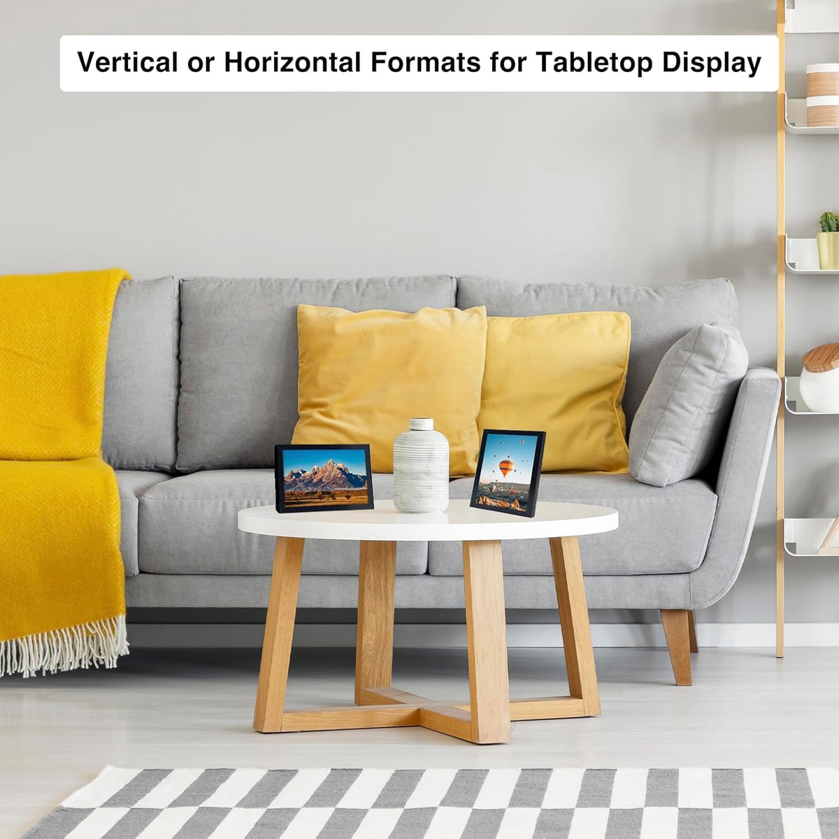 JCJMY 8.3x11.7 A4 Picture Frame Set of 6 for Wall Hanging or Tabletop Horizontally or Vertically, A4 Frame 8.3 x 11.7