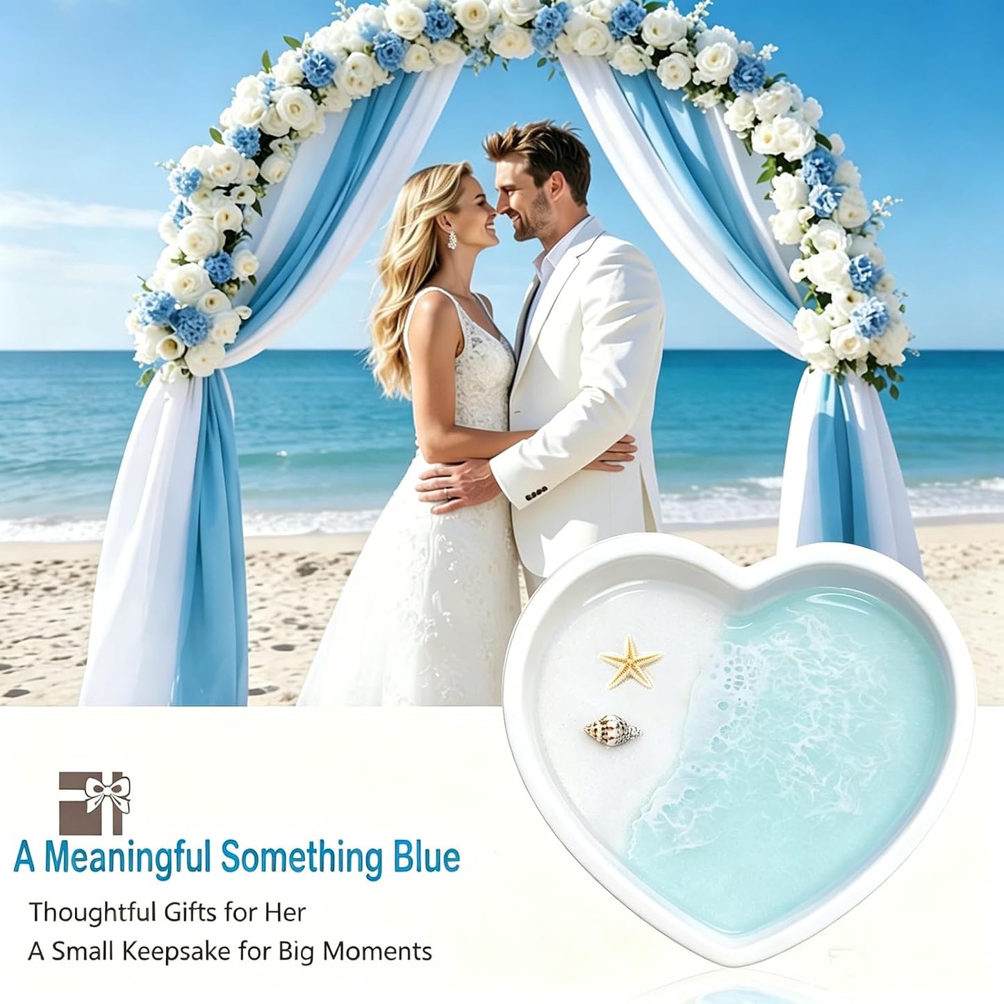 Coastal Jewelry Tray for Engagement & Wedding / Starfish