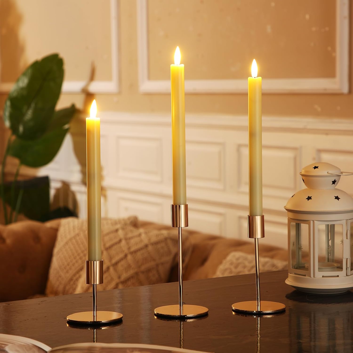 Sieral Candle Holders Bulk Taper Candlesticks Holders Set Modern Decorative Metal Candelabras for Wedding Anniversary