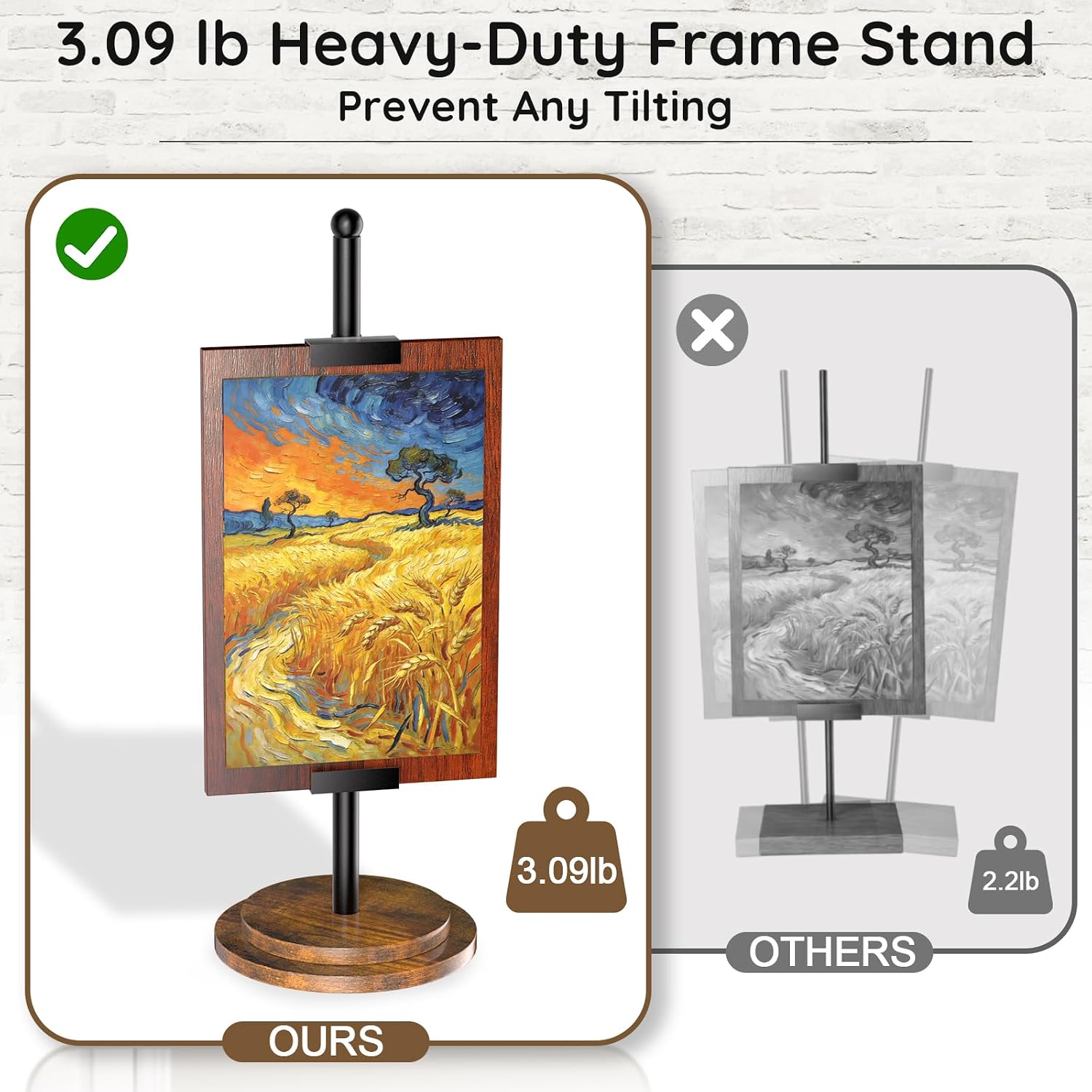 Adjustable Tabletop Easel Stand / Black