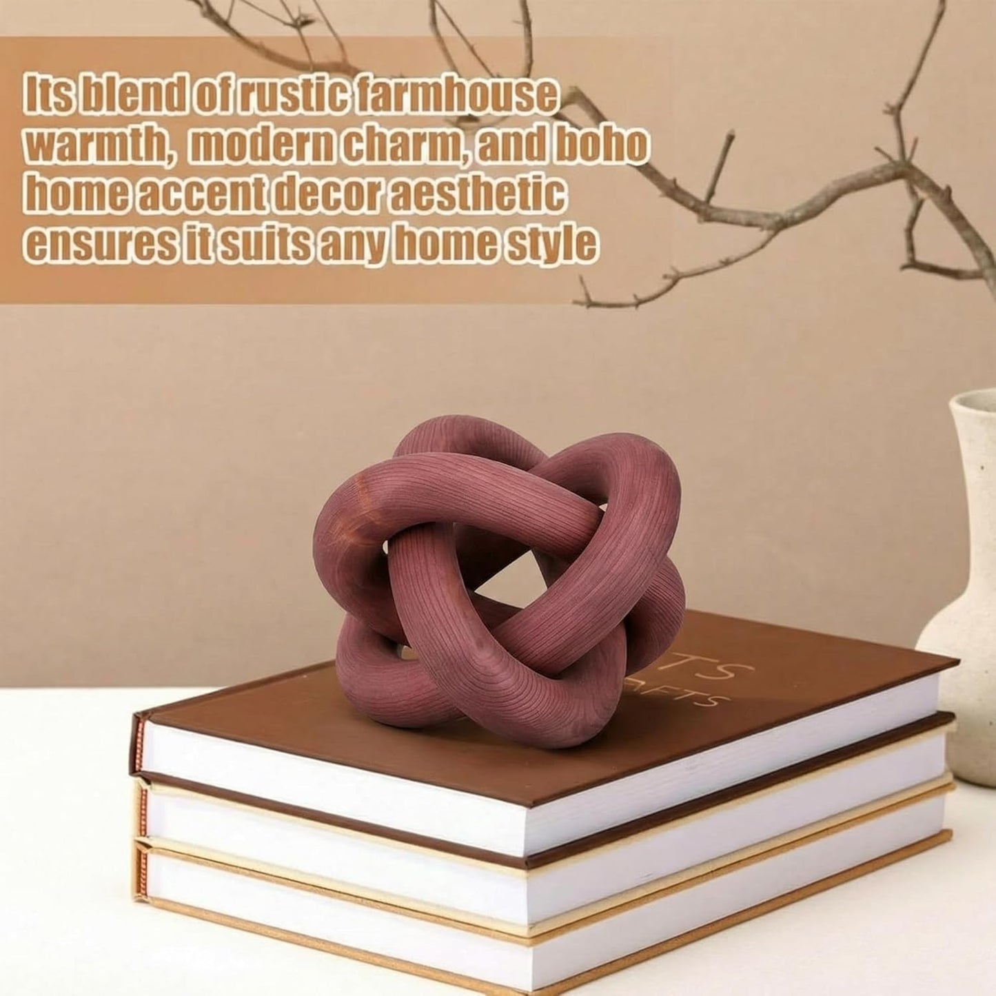 Boho Chain Link / Reddish-brown
