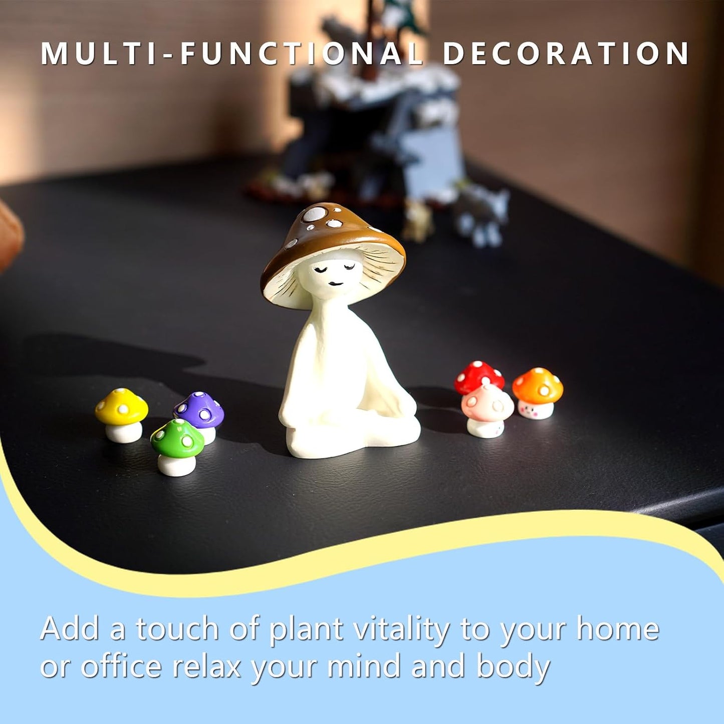 Meditating Mushroom Man Statue