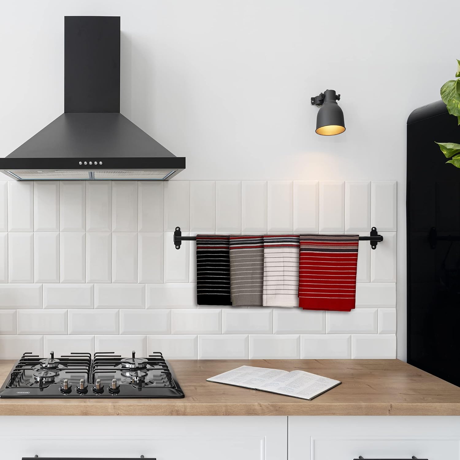 Urban Villa Kitchen Towel Cotton Dish Towes 20”x30” (Set of 12) Multi