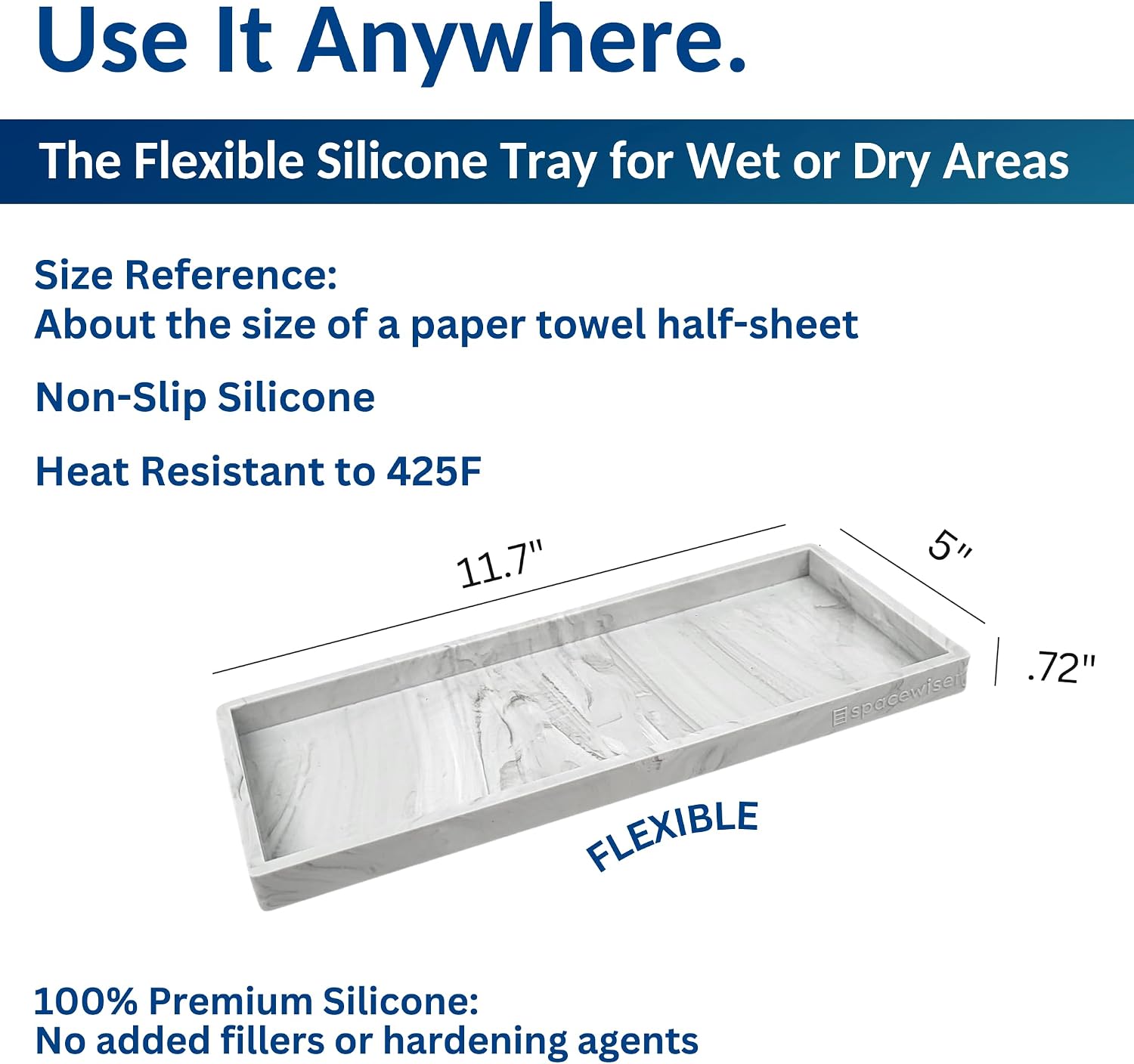 Dish Soap Trays / Marble Design / Large 11.7