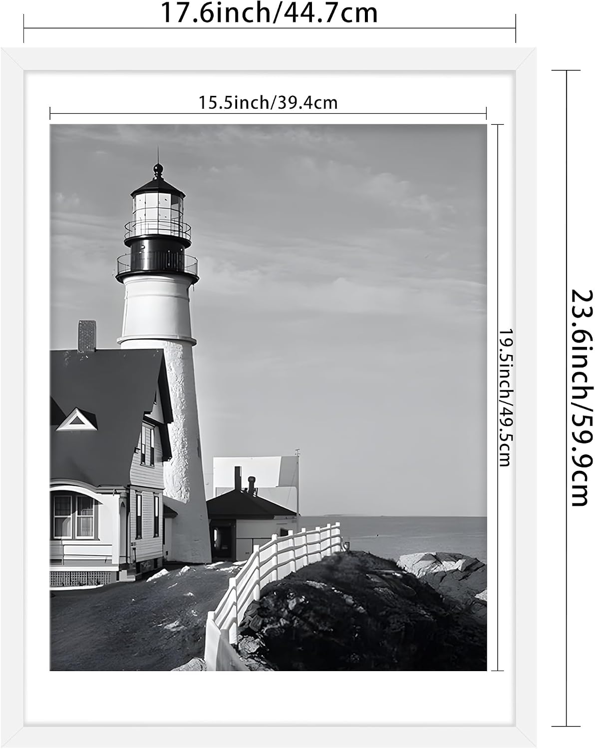18x24 White Poster Frame, Picture Frame for Wall, 3 Pack | Fits 16x20 Photos With Mat or 18x24 Without Mat, Vertical or