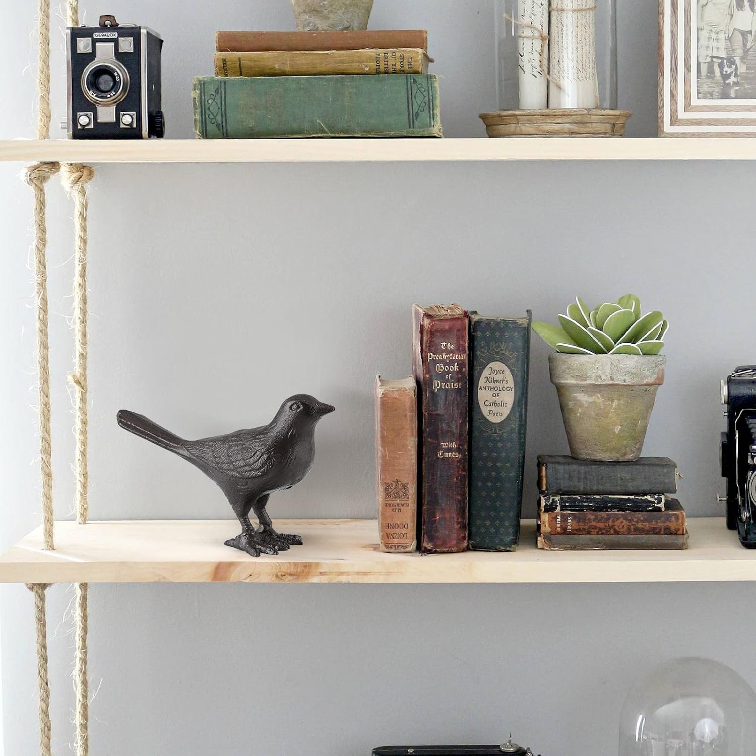 Cast Iron Bird Figurine