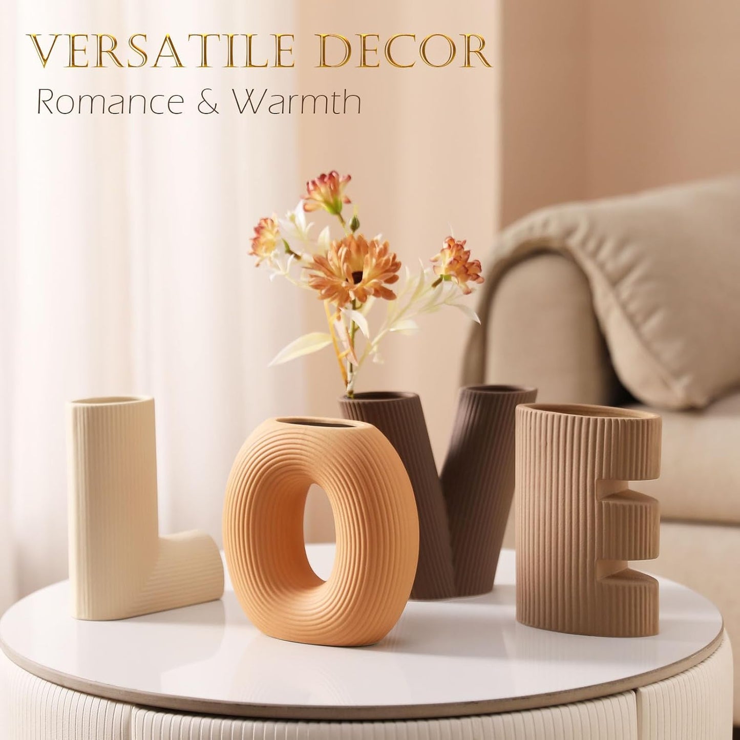 Ceramic Vase / Handcrafted Ceramic Vases / Set A / Set of 4