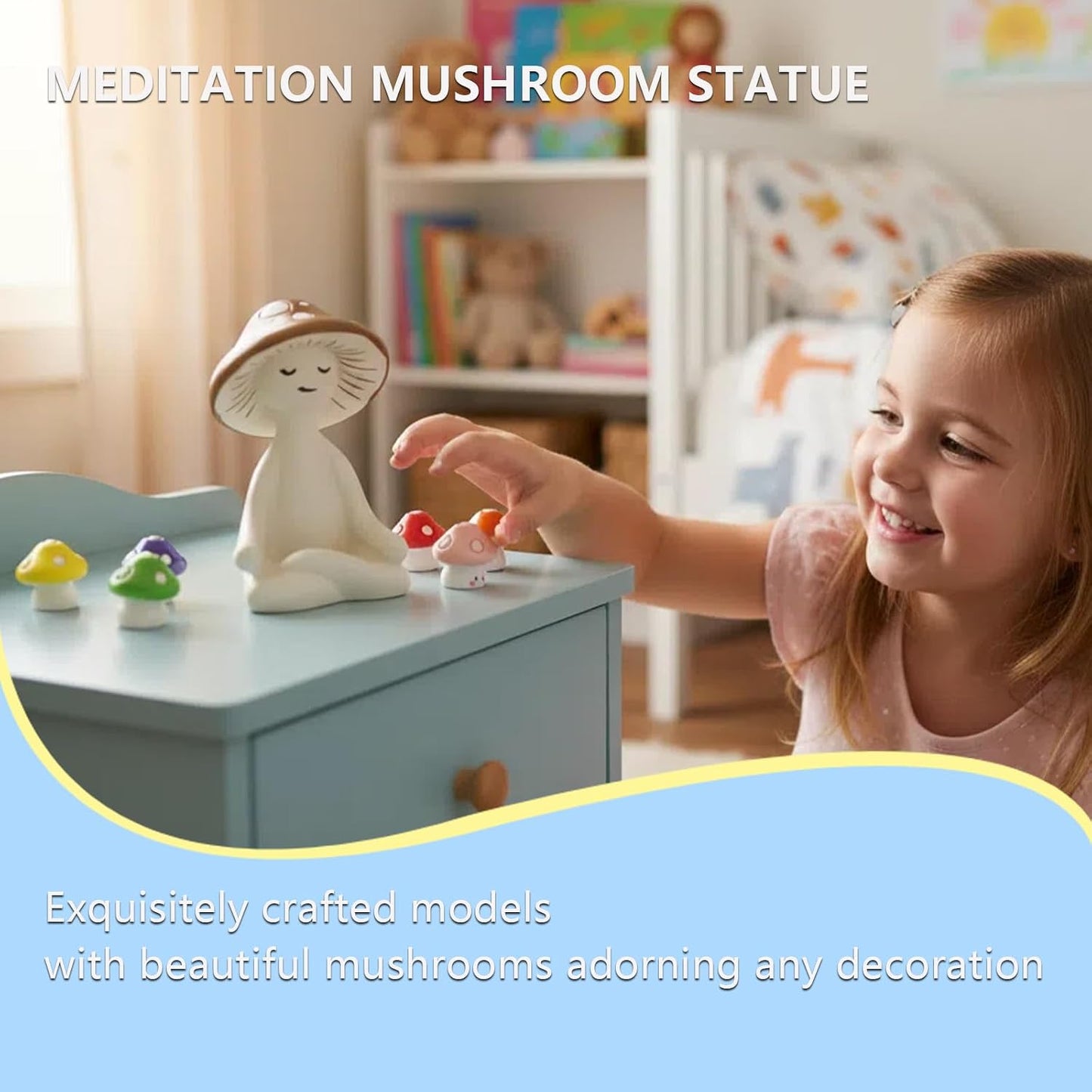 Meditating Mushroom Man Statue