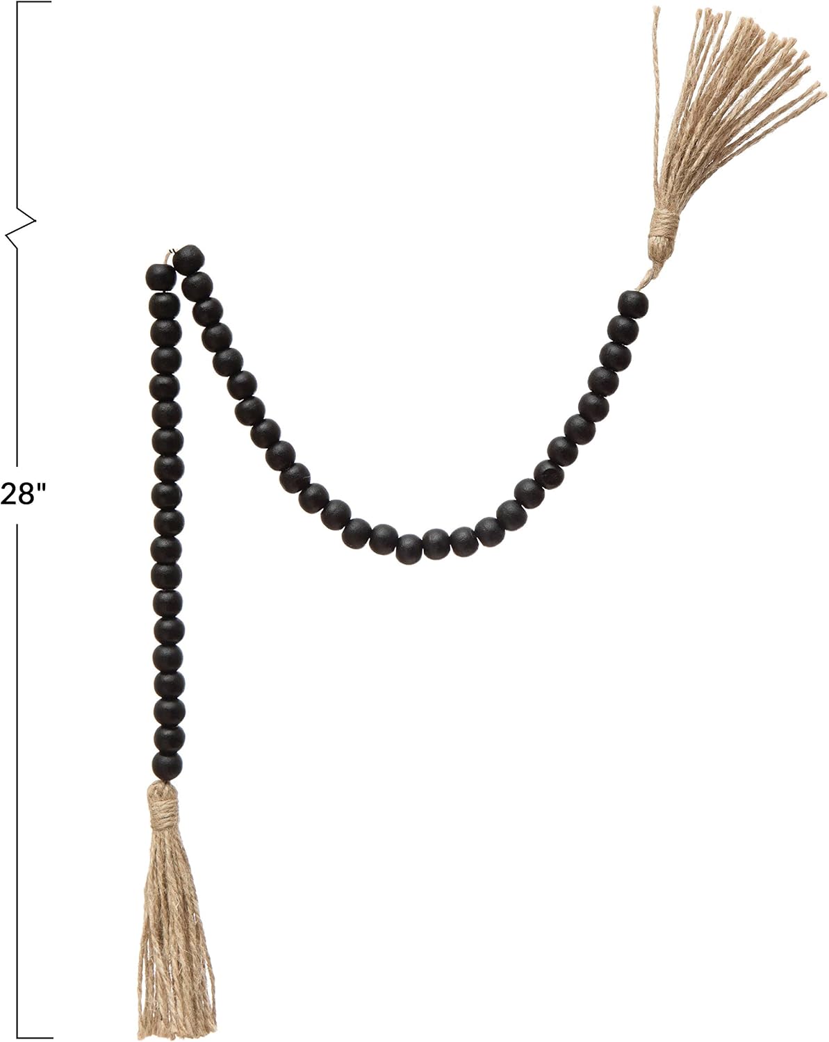 Wood Bead Garland / Black