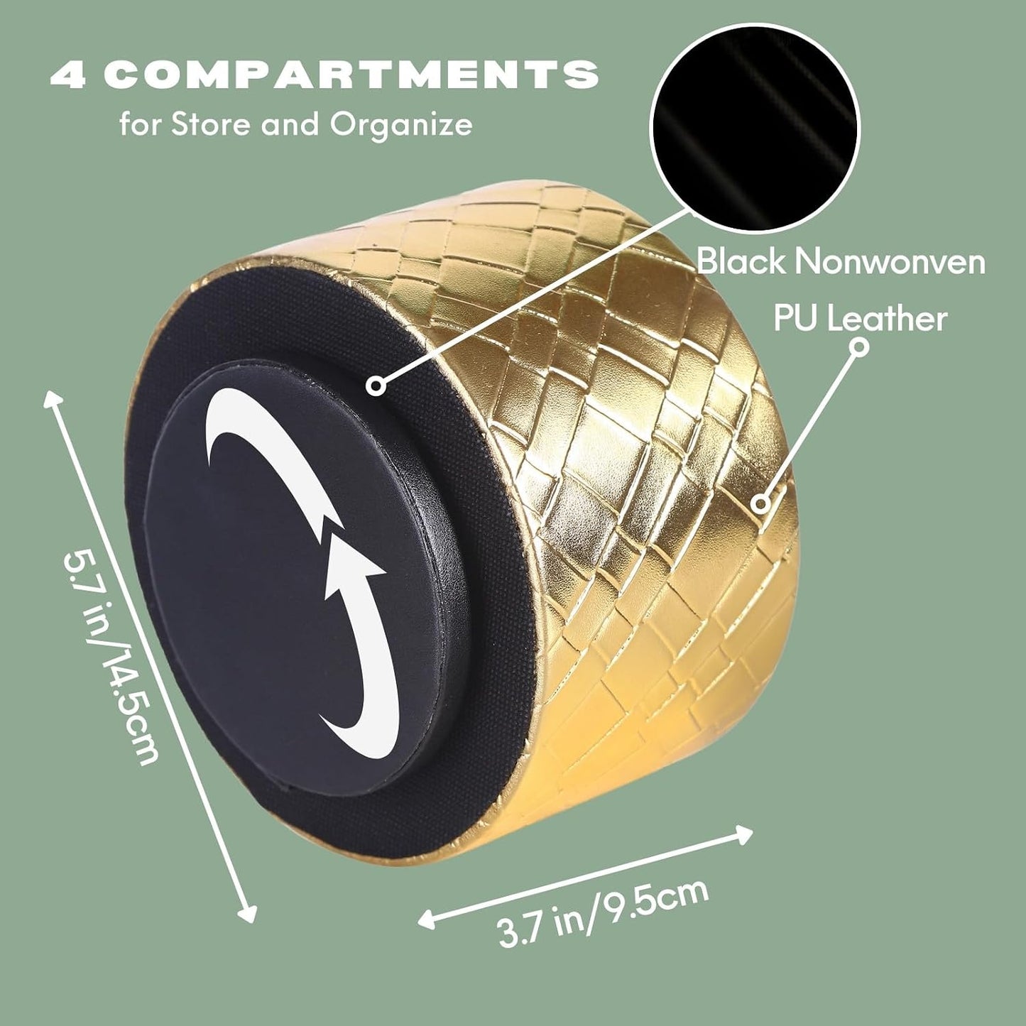 TV Remote Holder / Gold Grid