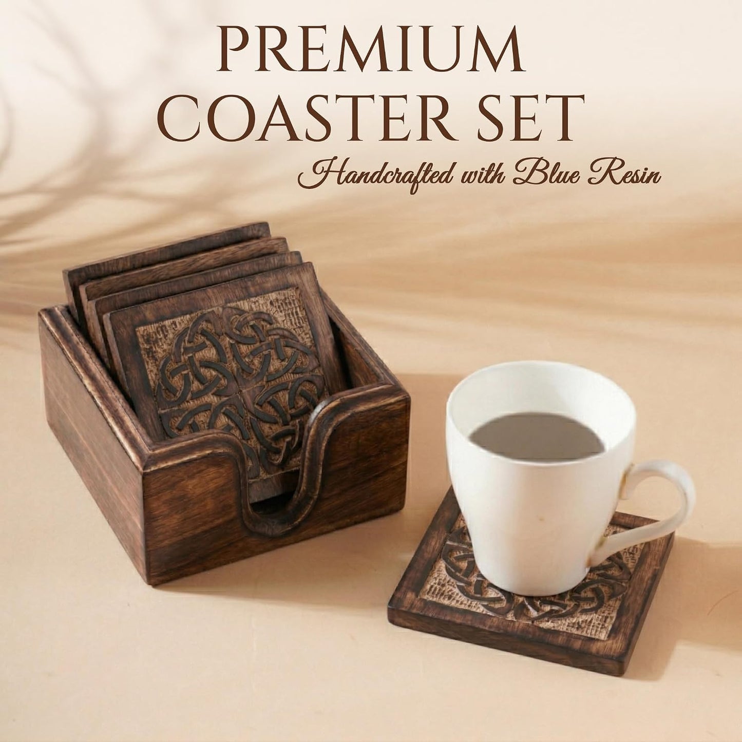 Drink Coasters and Holder / Set of 6