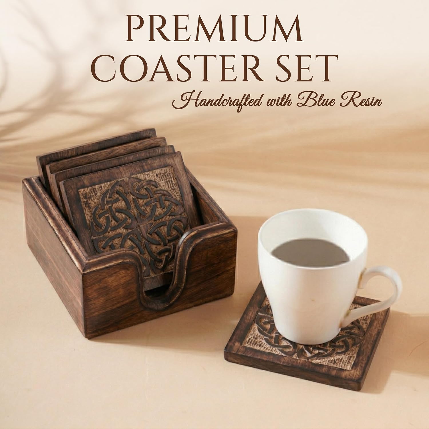 Drink Coasters and Holder / Set of 6