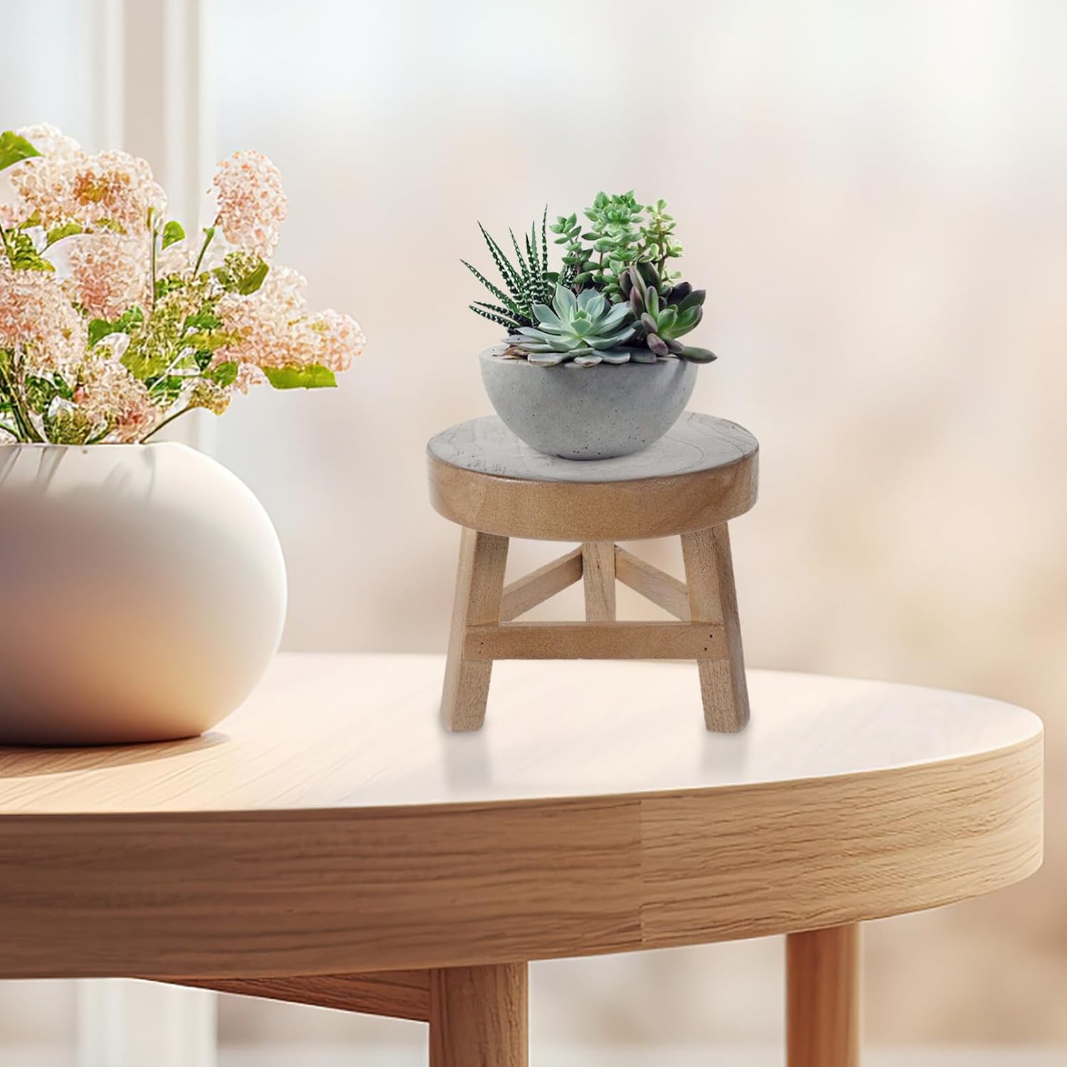 Mini Wooden Stool Display Stand