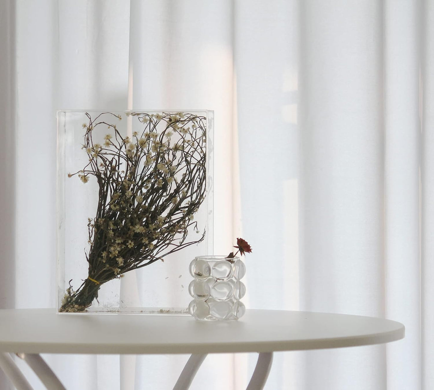 9x12 Shadow Box Frame, DIY Tabletop Display Case, All Clear Memory Box for Dried Flowers/Kids