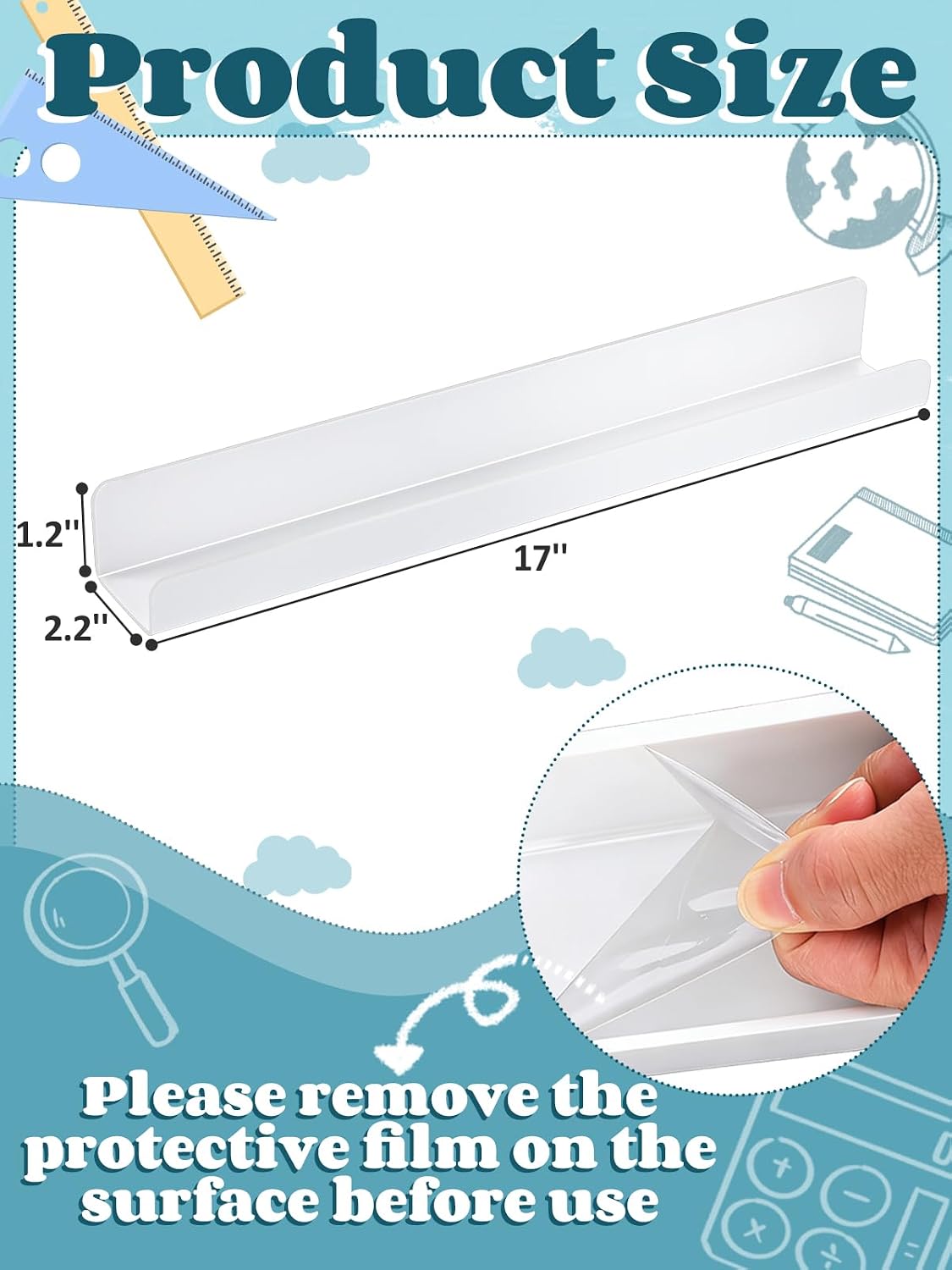Acrylic Magnetic Book Shelf for Whiteboard