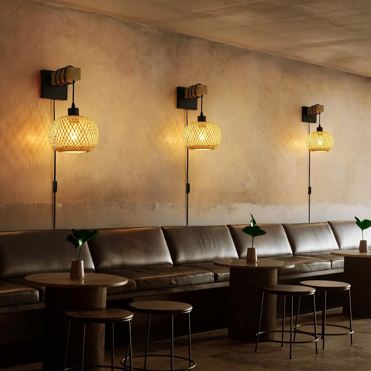 Farmhouse Plug in Wall Sconces Light Fixture