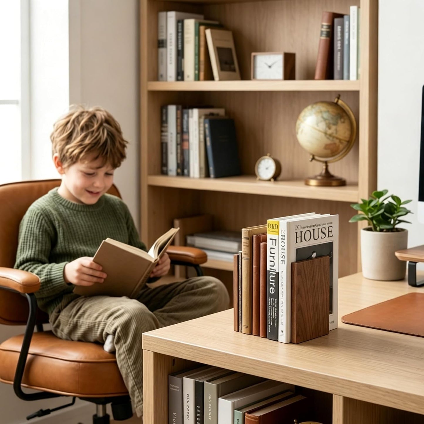 Non-Skid Bookends / 3 Pairs