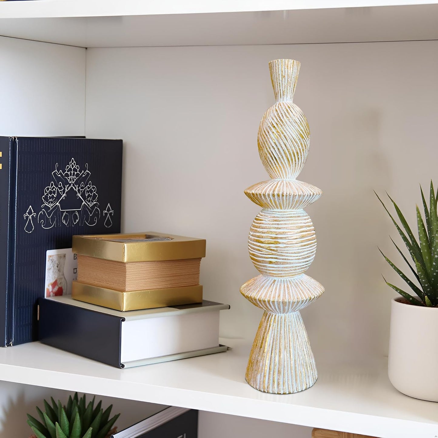 Coffee Table Statues / 15.16"golden