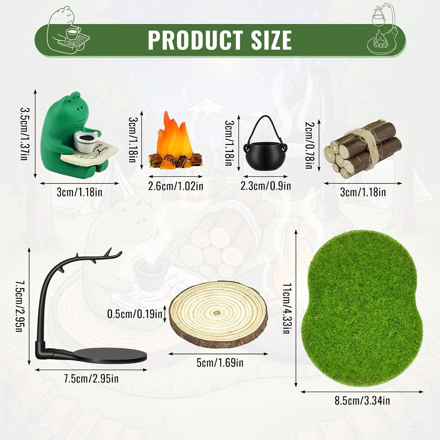 Miniature Figurines Set / Frog