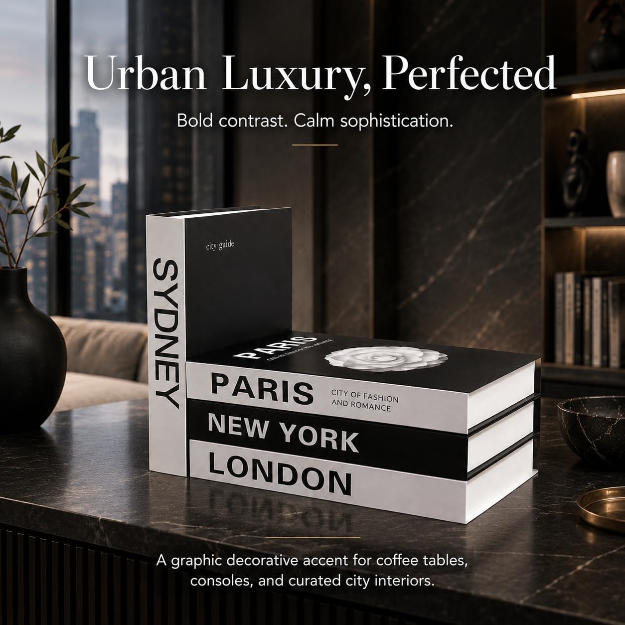 Not Real Books / L_urban_large / Set of 4