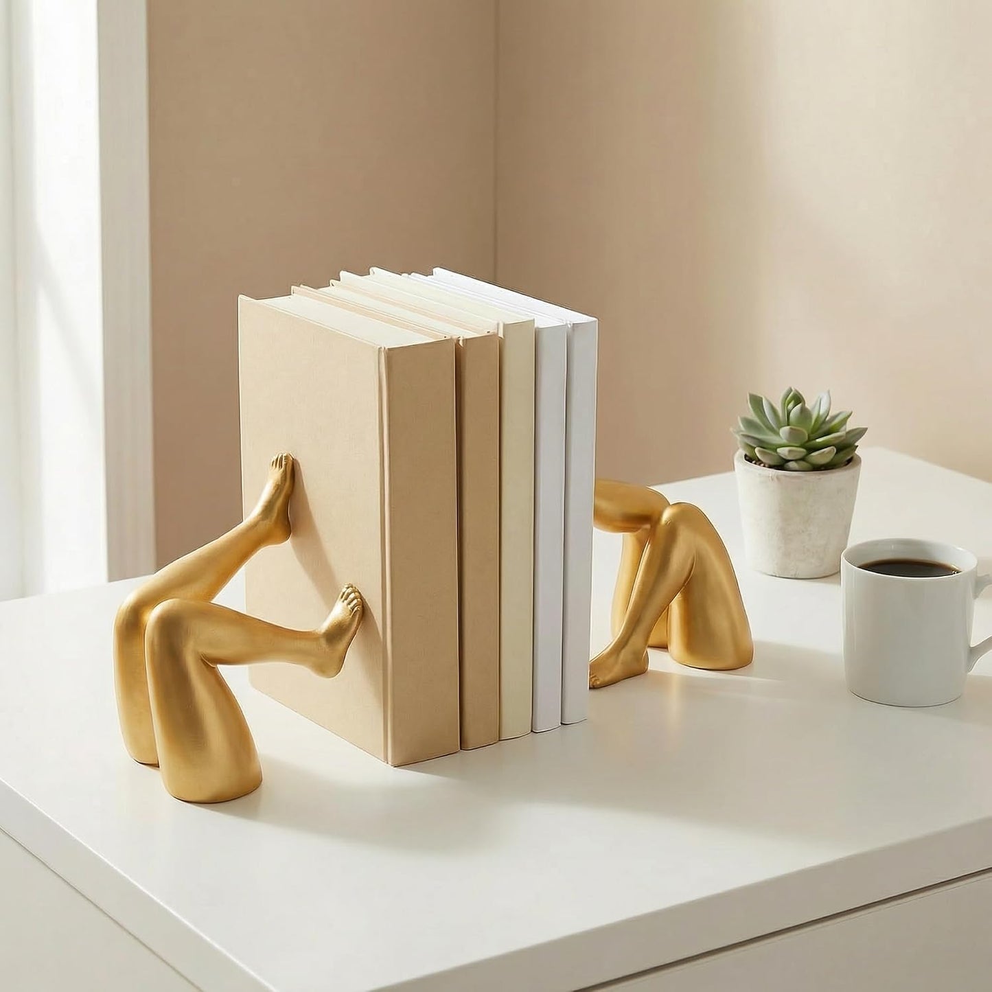 Resin Book / Decorative Book Ends / Gold
