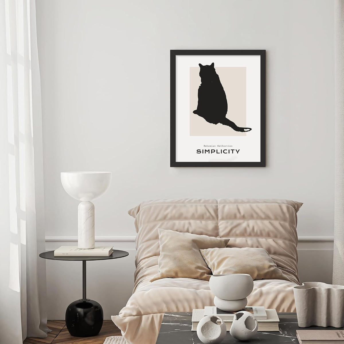 16x20 Picture Frame Set of 7, Black Poster Frames for Wall | Fits 11x14 Photos With Mat or 16x20 Art Prints Without