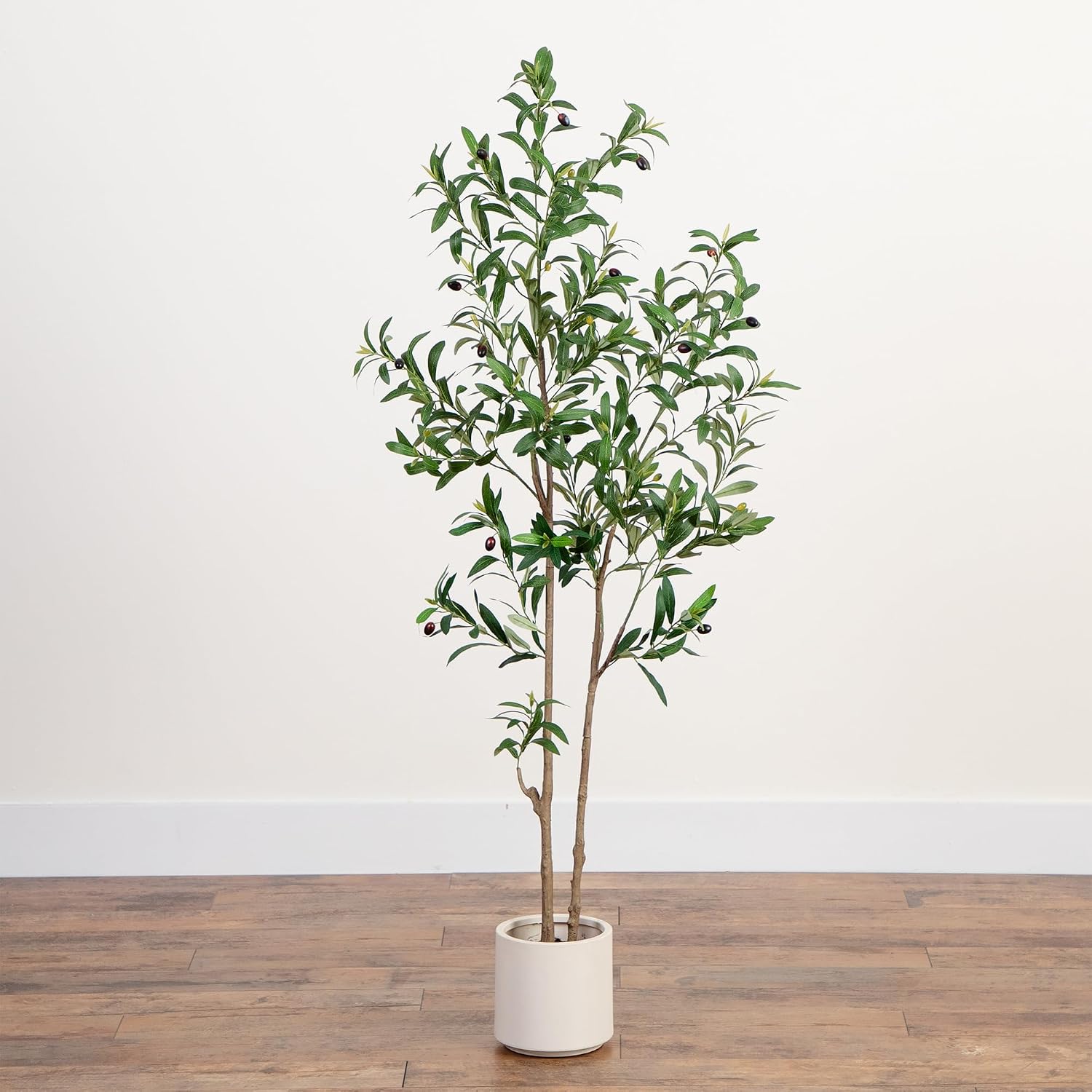 Bendable Branches / Artificial Indoor Tree / White / 5 Inch