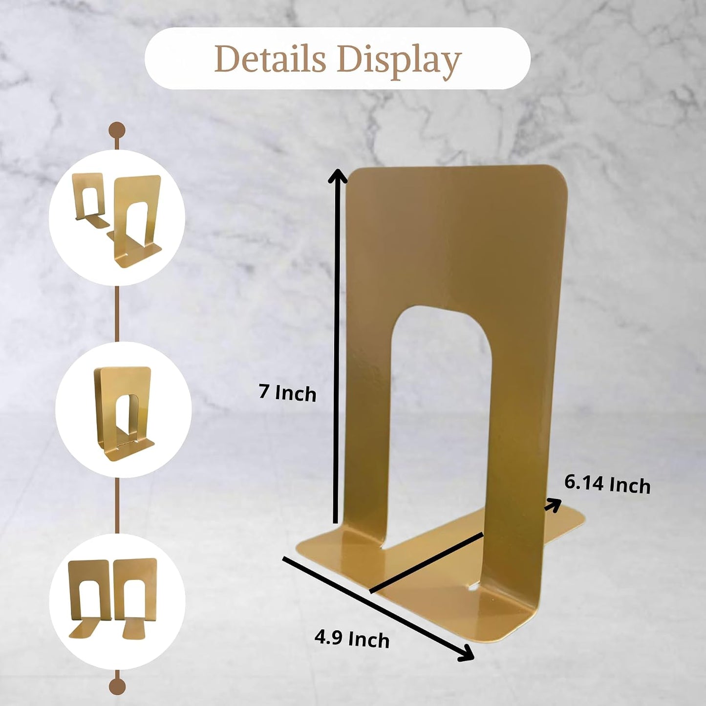 Modern Book Ends / Gold