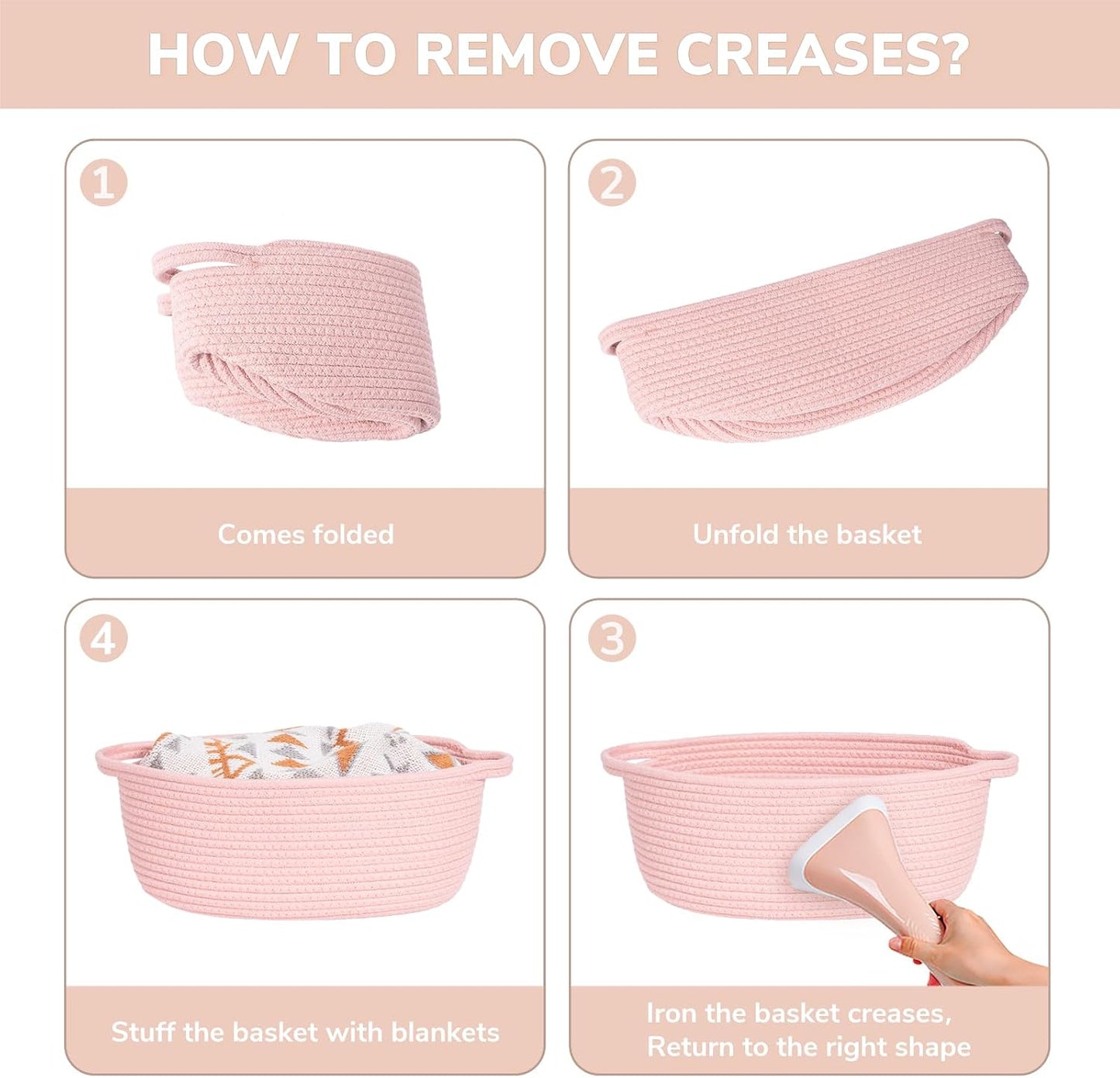 Small Woven Basket for Gifting / Pink