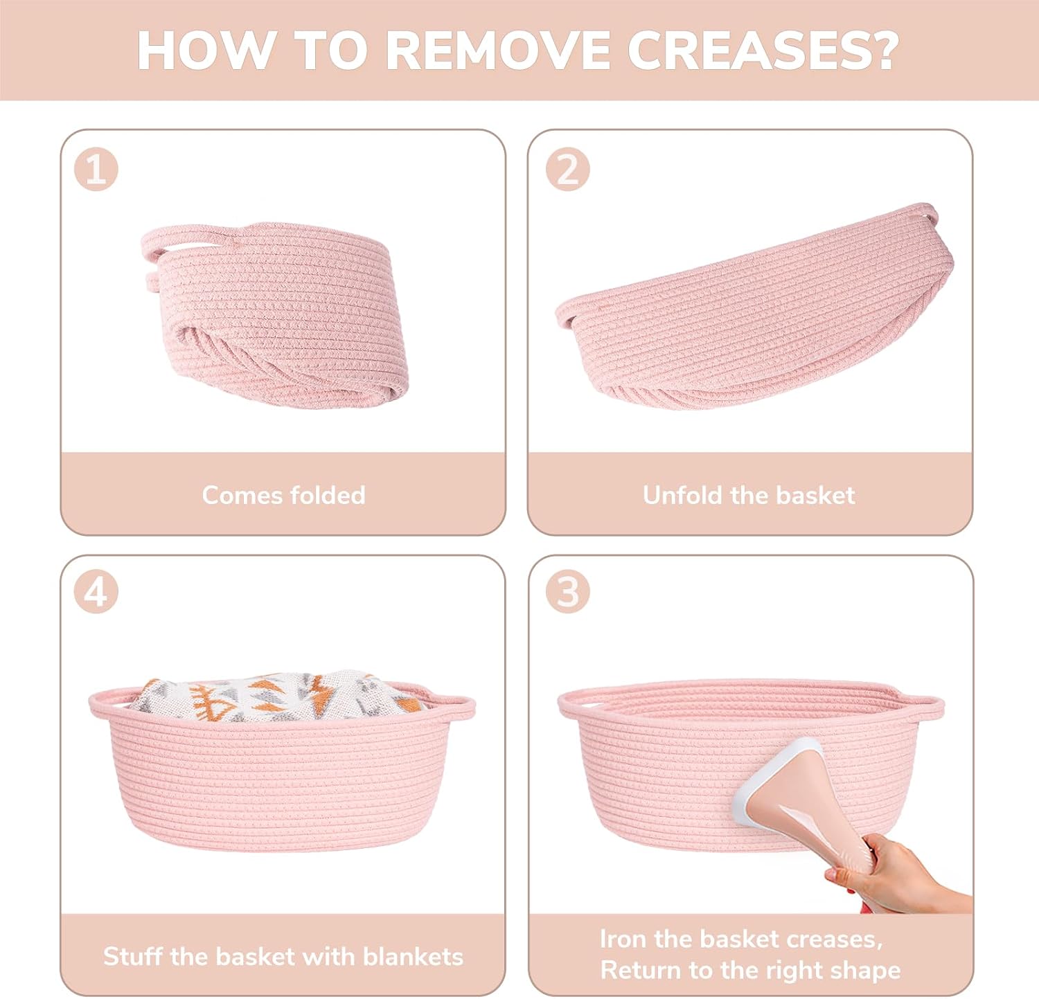 Small Woven Basket for Gifting / Pink
