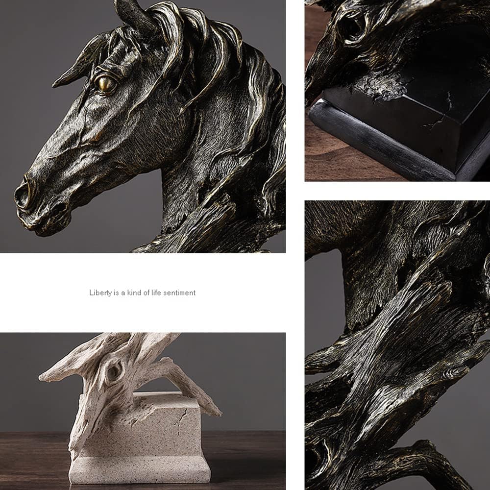Resin Statue Ornaments / Black / 7.9