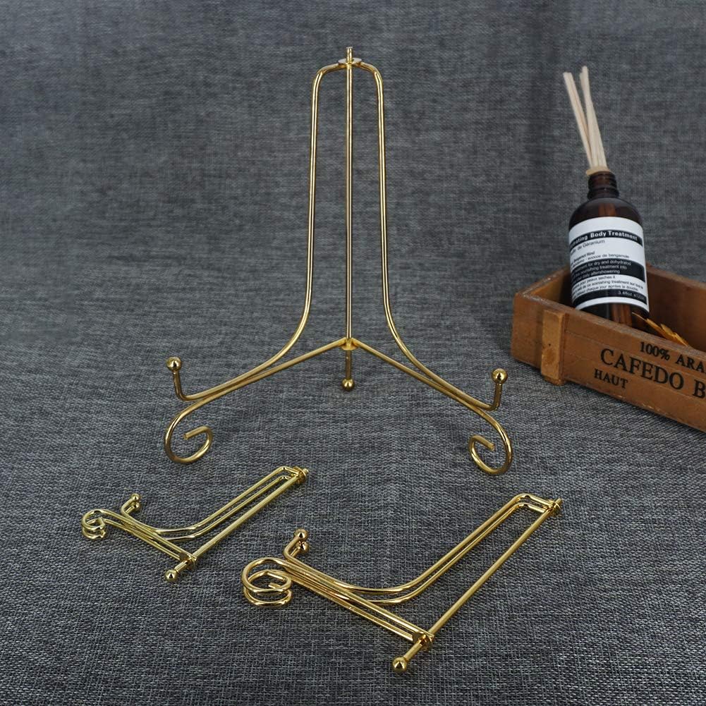 Books / Iron Display Stand / Gold / 4inch+6inch+8inch / Set of 6