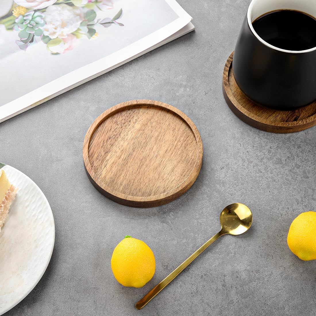 Holder for Coffee Dining Table Wooden / 4.33in/11cm / 4.33 Inch