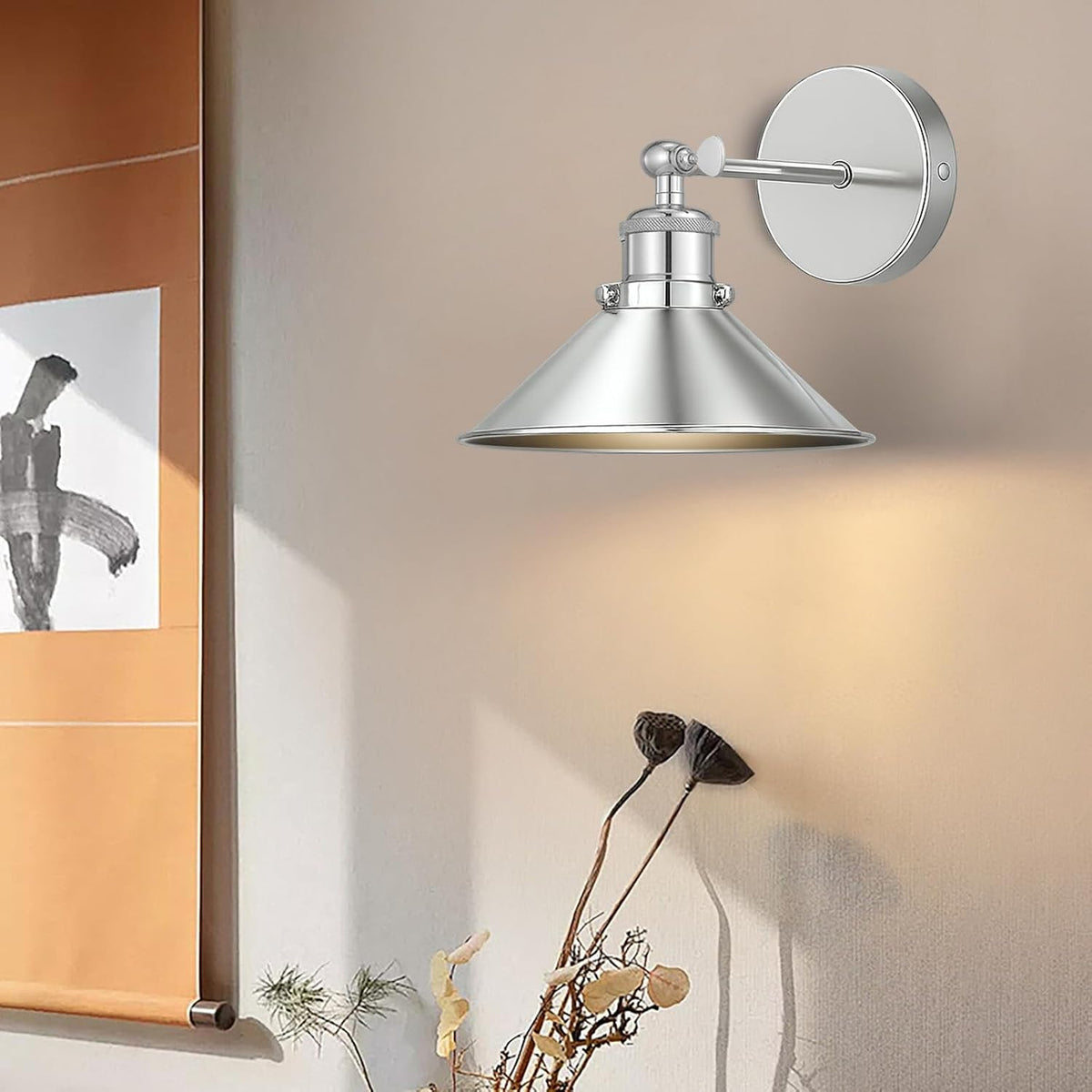 Battery Operated Wall Sconce Set of 2,Vintage Wireless Wall Sconces with Remote,Dimmable Led Wall Lights,Wall Lamp