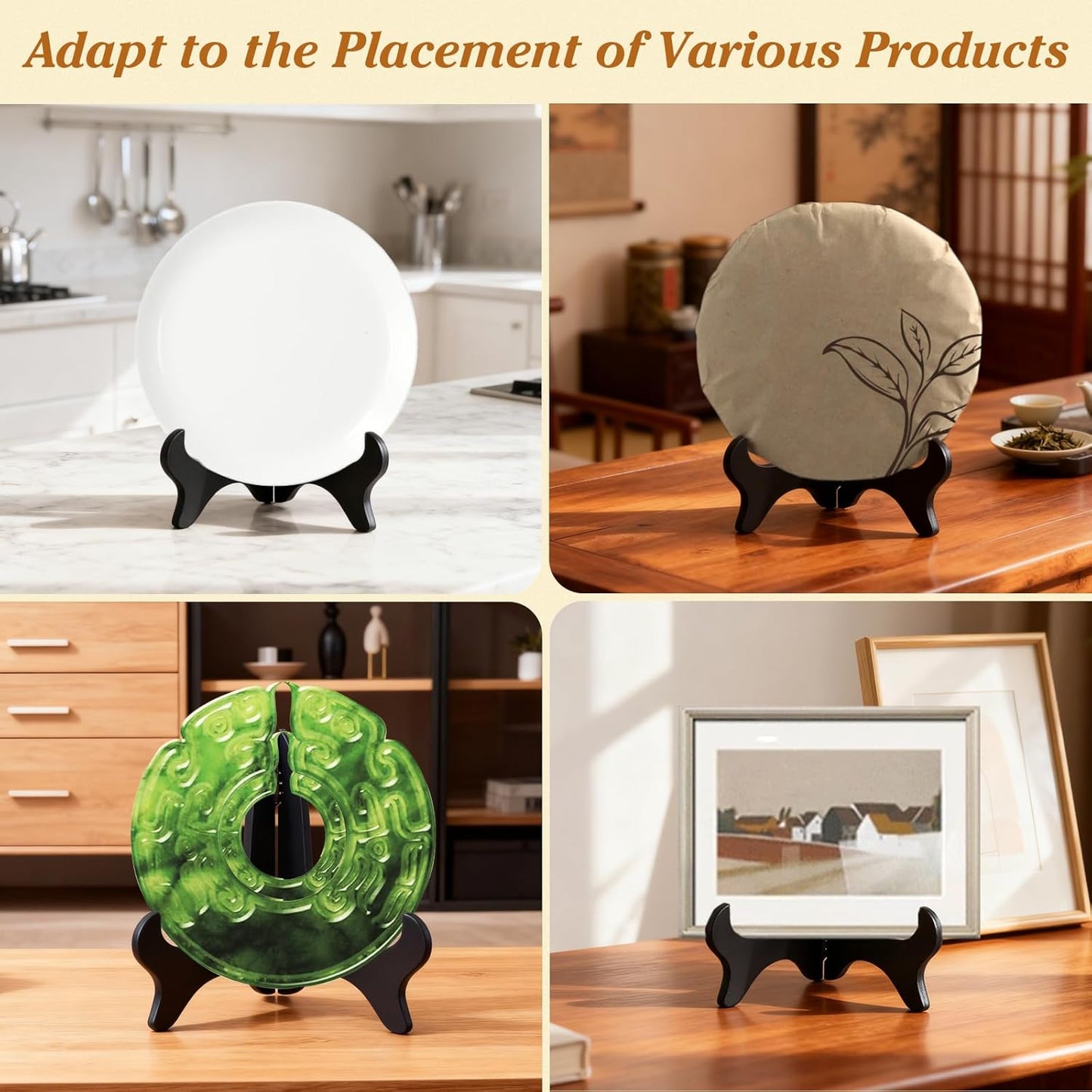 Plate Stand / Black / 7 Inch / Set of 6