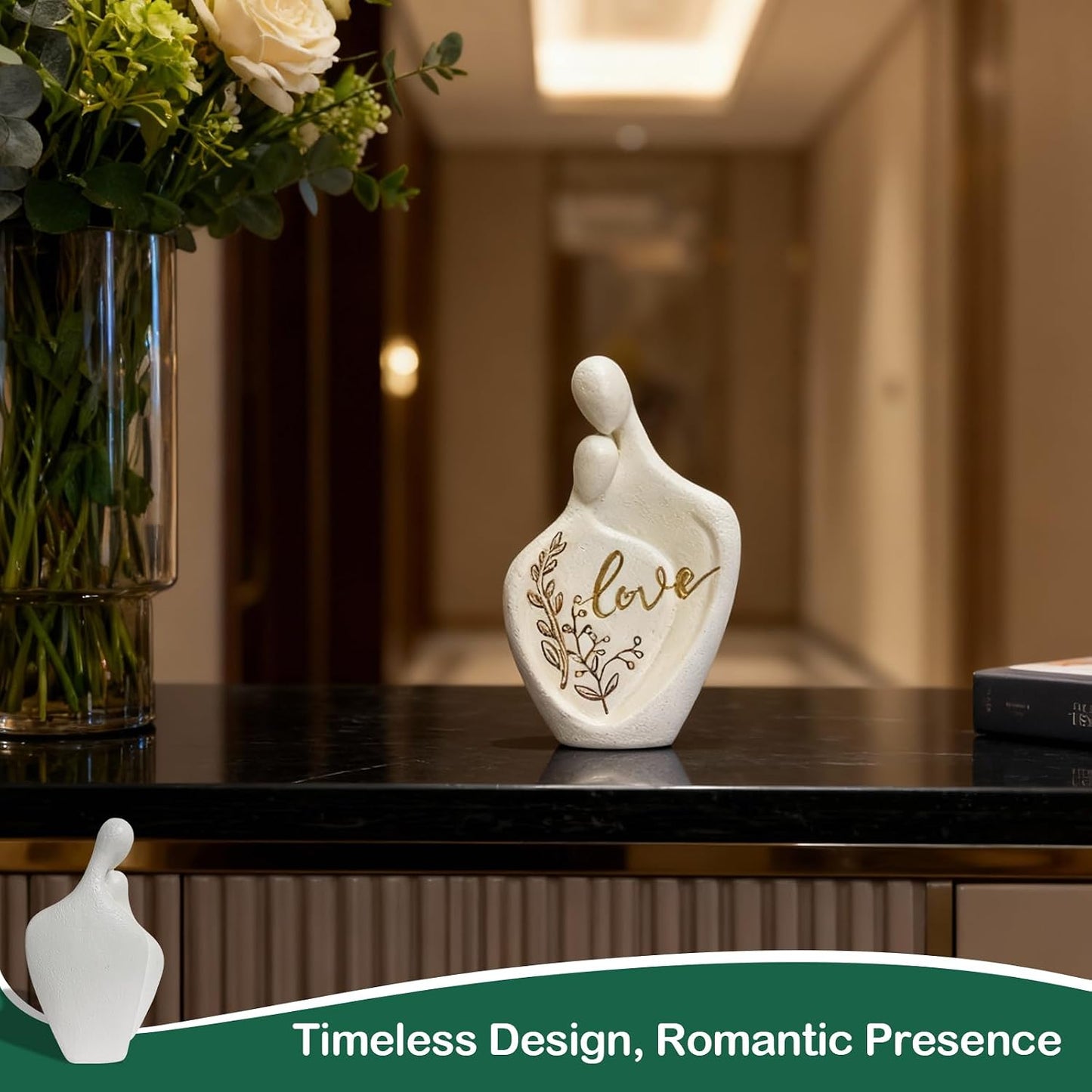 Room Decor Couple Statue / Lying In Arm